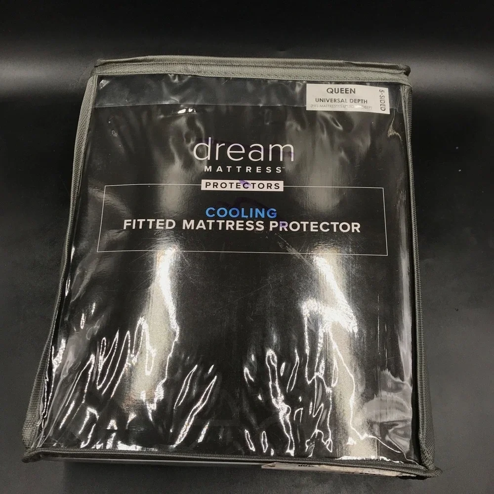 Dream Mattress Protectors Cooling Fabric Antimicrobial Universal Depth Queen-NEW